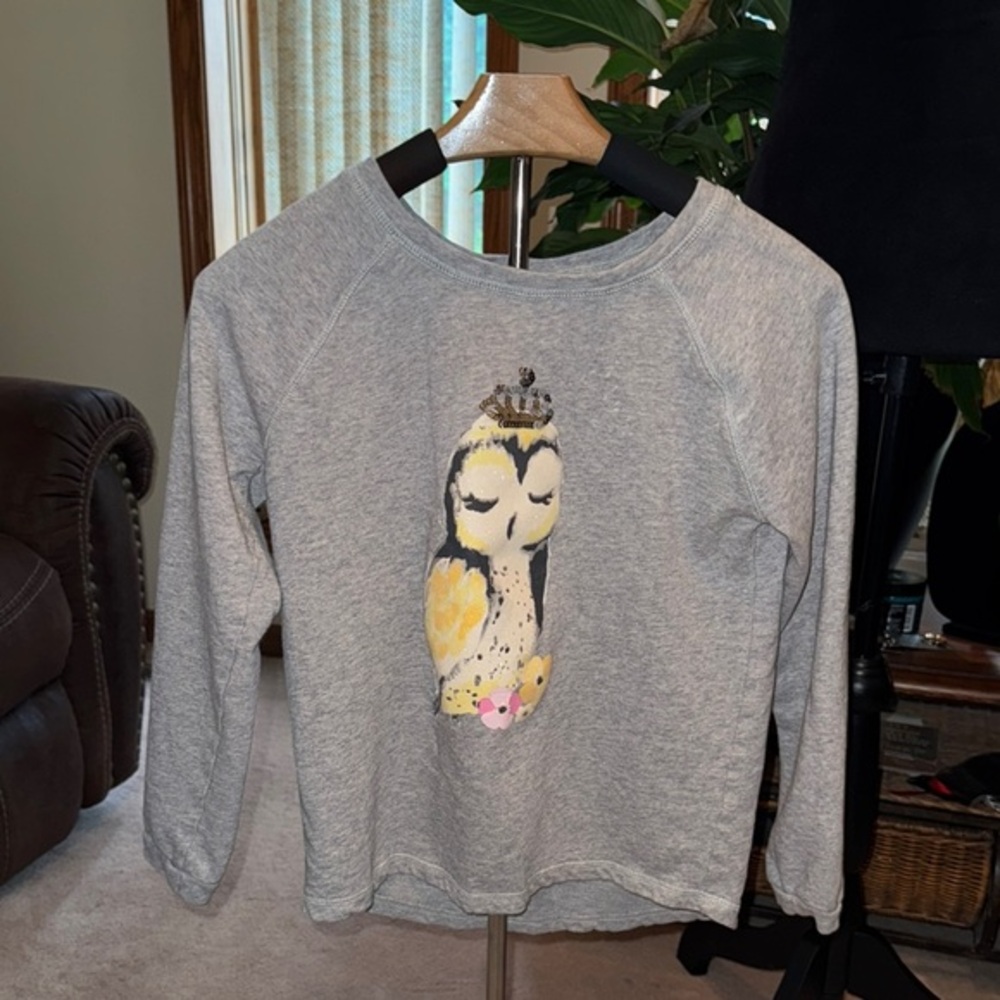Gymboree Gray and Yellow Owl Sweatshirt